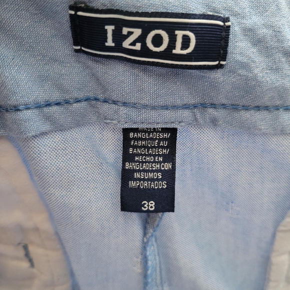 IZOD Men's Cotton Shorts Size 38 Inseam 10" Excellent Condition - Picture 7 of 7